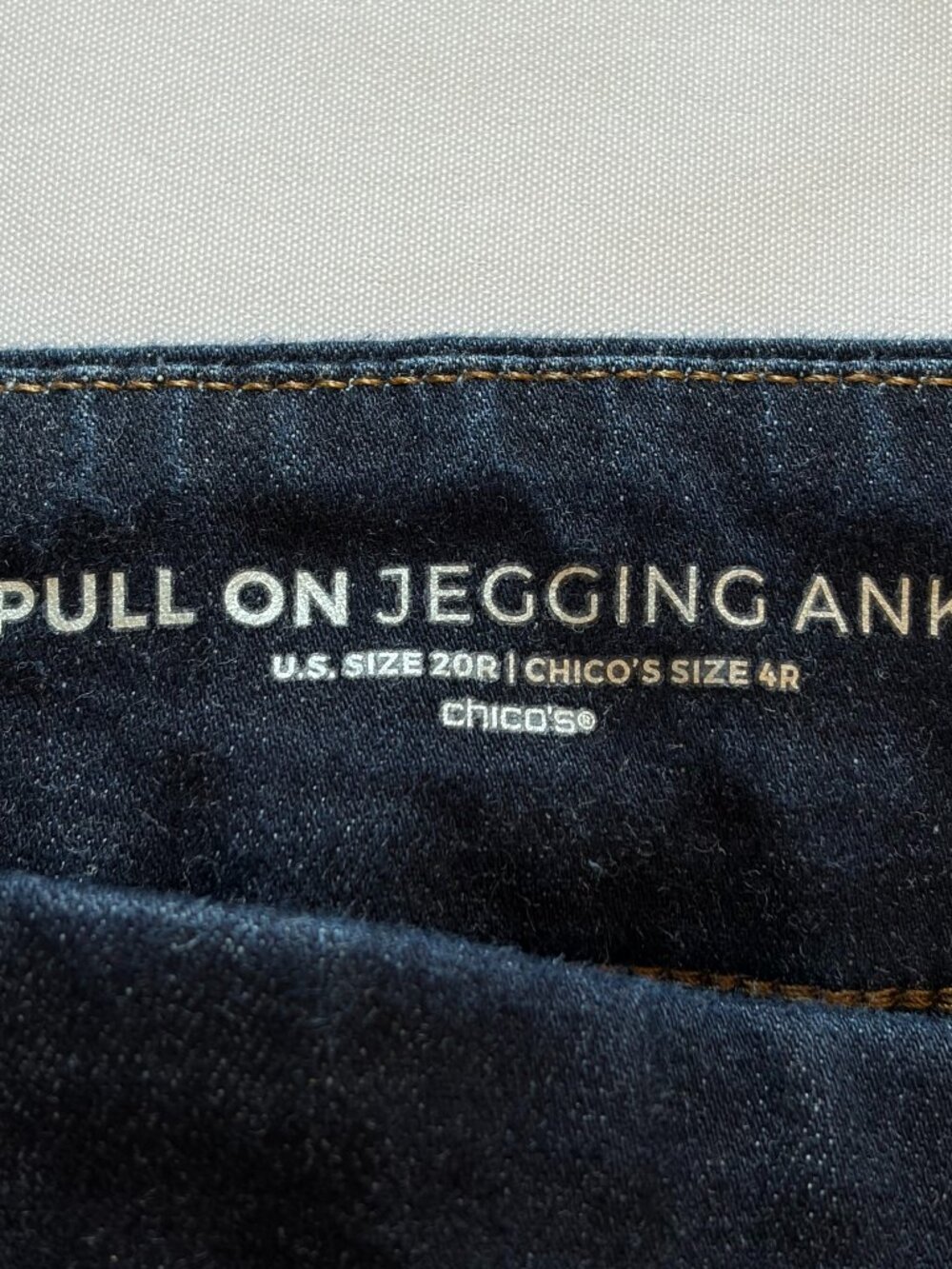 Chico's Plus Size 20 Pull On Denim Jeggins - Picture 2 of 8